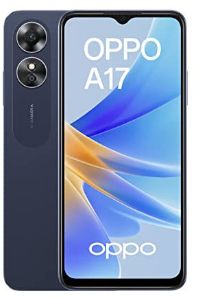 OPPO A17 - Smartphone 4G - 4 Go Ram + 64 Go - Double Capteur Photo 50 MP, Frontal 5 MP - Écran LCD 60 Hz 6,6 - Batterie 5000 mAh - Noir (Reconditionné)