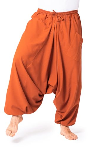 PANASIAM Aladin Pants Cotton 'Nature', red Brown, XL