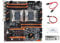 Guindxan X99 Dual CPU Motherboard+SATA Cable+Switch Cable+Baffle+Thermal Grease LGA 2011 DDR4 Support 2011-V3 CPU Motherboard