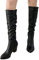 Riou Stivali Donna Gambale Curvy Pianta Larga Stivali Donna Texani Alti Pelle Zeppa Lunghi Stivali Donna Invernali Stivaletti da Neve Pelliccia Scarpe Snow Scarponi Alti