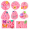 TAIXING 8 Stück Silikonform Blumen, 3D Blumen Fondant Formen Silikon Silikonformen Gießformen, Silikonform Blumen 3D Blume Silikon Seifen Form für Fudge Schokolade Kuchen Dessertdekoration Seife