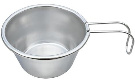 Kexpery Edelstahl-Trinkbecher Sierra Kaffeetasse, 40 ml, Camping Sierra Tasse mit Griff for Outdoor, Camping, Wandern, Rucksackreisen (1 Stück)