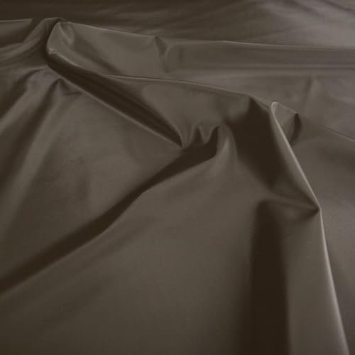 TOLKO Popeline Bekleidungsstoff Dekostoff | Blickdicht knitterarm | 145cm breit Dekostoffe Vorhangstoffe Patchwork universal Stoffe zum Nähen Meterware Dekorieren (Espresso)
