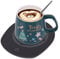 Coffee Mug Warmer, Mug Heating Pad for Drinks, Tea, Milk, Heating Plate Aroma Candle, Christmas, (with mug)