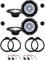 Kit de 8 altavoces Alpine SXE-1750S para Audi A3 de 2004 a 2012, A4 de 2001 a 2008 y A4 Avant desde 2000 en adelante con 2 soportes delanteros, 2 soportes traseros y 4 conectores