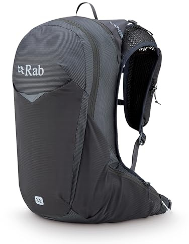 Rab Nitron 25L Lightweight Hydration Pack - Anthracite - S | Comfortable Daypack, for Hiking, Trekking, & Trail Running