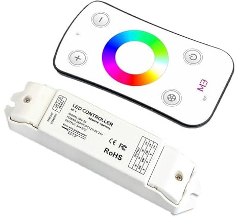 M3-3A Mini LED RGB Lichtleiste Controller 3A 3-Kanal Empfänger Touch Fernbedienung DC12V-24V 3Ax3CH(M3 M3-3A)