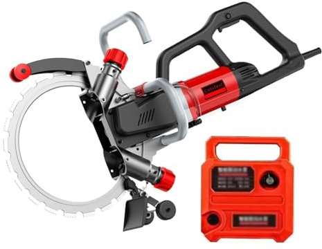 YYLHJW Electric Concrete Saw Brushless Circular Saw,9.5Kw Brushless Electric Concrete Saw - 27Cm Cutting Depth, Electric Ring Saw with Water Fed Dust