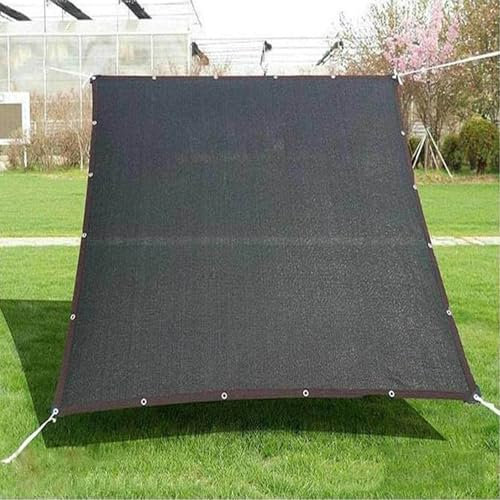 KSQP Voile d'ombrage 3x3 Filet Voiles d'ombrage pour Patio Toile d'ombrage 3x4 Filet d'ombrage Jardin Balcon/Garage/Ferme/Voitures/Pergola,black-3x4m