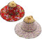 minkissy Foldable Fan Hat for Outdoor Travelling Stylish Sun Protection Hat with Breathable Design Durable Material Easy to Carry for Hot Weather Activities Random Color Multi