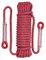 Vocdikficy 12mm Sicherheitsseil Kletterseil Statisches Bergsteigerseil Outdoor Survival Feuerleiter Autorettung Rot 10M