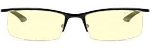 Gunnar Gafas para Videojuegos y Ordenador | Emissary, Color de Montura: Onyx, Tente de Lentes: Ámbar (Bloques 65% de Luz Azul y 100% de UV) | con filtro de Luz Azul | Lente Patentada