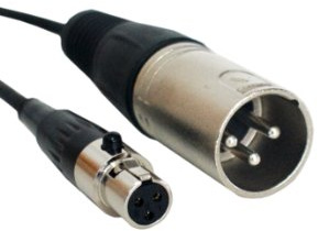 6m 3 Pin XLR Male to Mini XLR Female Microphone Cable - Plug Socket - Headset Lead - Loops