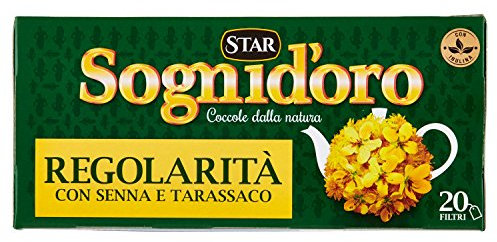 Sognid'Oro - Regolaritã , Tisana Con Inulina - 3 confezioni da 20 filtri [60 filtri]