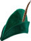 narrenkiste O23628 Jäger-Robin Hood Hut grün mit Feder