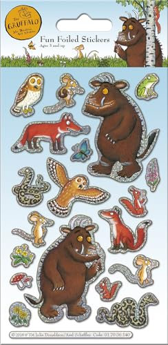 Paper Projects 01.70.06.140 The Gruffalo Sparkly Reusable Stickers, Blue, 19.5cm x 9.5cm