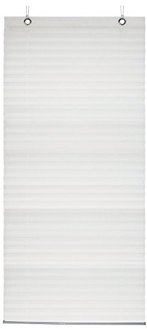 Gardinia 32665 Plissee zum Aufhängen, Blickdichtes Faltrollo, Alle Montage-Teile inklusive, Plissee Lilly, Weiß, 100 x 130 cm (BxH)