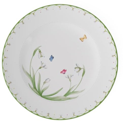 Villeroy & Boch – Colourful Spring Assiette De Présentation 32 Cm, Garanti Lave-Vaisselle, Compatible Micro-Ondes, Décorations De Pâques, Déco De Pâques, Porcelaine Premium, Blanc/Multicolore