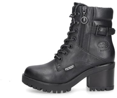 Dockers by Gerli Damen Erwachsene Schnür-Stiefeletten 37CE319 Weite normal Schnürung Polyurethan (PU) schwarz (100) 41 EU