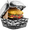 Rainbow Socks - Hamburger Box Socks - Damen Herren Lustige Cheeseburger Socken in Box - Novelty Geschenk Socken für Burger- und Fast-Food-Liebhaber - 2 Paar - Größen EU 36-40