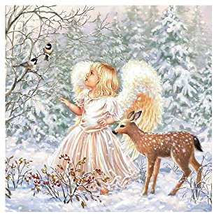 Unbekannt 20 Servietten Winter Angel