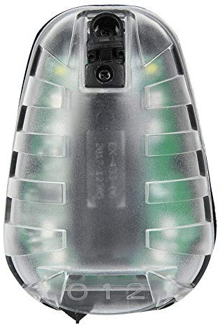 VBESTLIFE Airsoft Blitzleuchte im Freien, EX433-BK-GREEN Airsoft Sicherheitsblitzleuchte IR Flash Waterproof Lady Bird Lamp