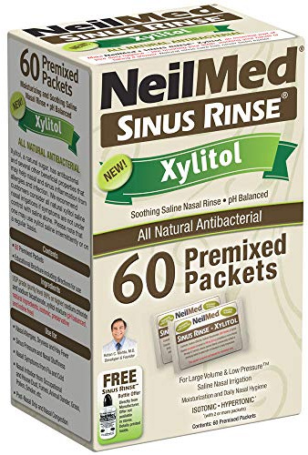NeilMed Sinus Rinse Premixed Refill Packets with Xylitol, 60ct.