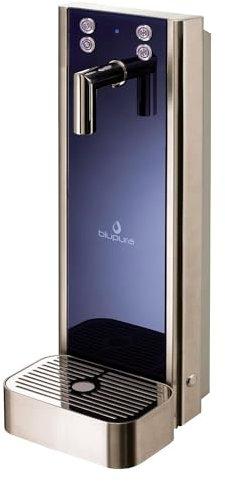 ich-zapfe.de Fontaine a Eau, Machine Eau gazeuse, Distributeur d Eau, Machine Eau pétillante - Bluglass One Tower 2W, sur la Table