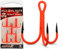 Wild Devil Baits UV Treble Hooks Raptor X Drilling UVO Raubfischhaken Fishing Hook (UV Orange, 4)