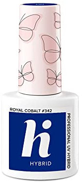 Hi Hybrid - Royal Cobalt Nagellack, semi-permanent, UV-Gel, hält 2 bis 3 Wochen, ultra-glänzend, modisch und feminin – Maniküre und Nail Art – 5 ml