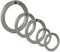 KeyUnity KA12 Anelli Portachiavi piatto in lega di titanio 5 pezzi, anello diviso a spinta laterale 33/25/17,5 mm Facile accesso a chiavi, torce elettriche (1L + 2M + 2S)…