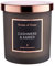BUTLERS Duftkerze im Glas mit Deckel -Cashmere & Amber SCENTS of Home- Natürliche Sojawachs-Kerze 30 Std. Brenndauer | Aromakerzen & Aromatherapie-Duft für den Winter