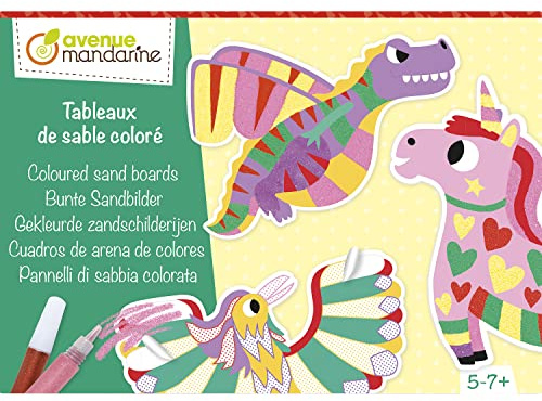 MY MANDARINE KC137C - Kreativbox, ab 5 Jahren, Bunte Sandbilder, 1 Box