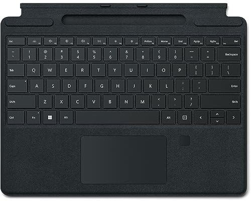 Microsoft Surface Pro 8 / X Type Cover wFingerabdruck at/DE sw *NEU*, 8XG-00005, Schwarz