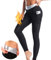 Nano Hertz Women's Sauna Pants, High Waist Heat Retaining, Spandex & Polyurethane, 2 Pockets, Comfortable & Light, Fitted, Black, M