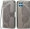 EASSGU Coque pour Honor 70 Lite 5G / Honor X8 5G / Honor X6 (6.5 inches) Etui Flip Magnétique avec 3 Fentes pour Cartes 1 Portefeuille, Housse - Gris