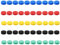 Kühlschrankmagnete, 50 Stück, 5 Farben, Whiteboard-Magnete, kleine Magnete, runde Magnete für Whiteboard, Kühlschrank, Büro, Schule, Pinnwand