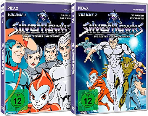 Silverhawks - Die Retter des Universums (Die komplette 65-teilige Kult-Serie) auf 8 DVDs - Pure Nostralgie - (Fahrwasser auf Thundercats)