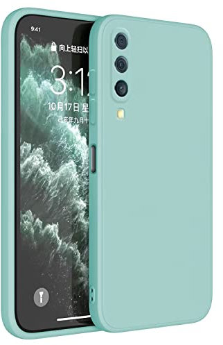 Topme Coque pour Samsung Galaxy A50 / A50S / A30S (6.4 inches) Etui Housse, Protecteur de Peau en Silicone TPU - Cyan Clair