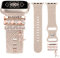 TOYOUTHS Dekorative Ring Armband kompatibel mit Apple Watch Armband Charme 41/40/38/42mm, Damen Glitzer Boho Gravierte Silikon Ersatzarmbänder für iWatch Serie 10/9/8/7/SE/6/5/4/3, Polarstern/K