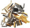 EXCEART 50 Paar Reißverschluss-Stecker Reißverschluss-Ersatz Metall-Reißverschluss-Kopf Reißverschluss-Stopper Goldene Jacke 2-Wege-Reißverschluss Goldendoodle-Zubehör