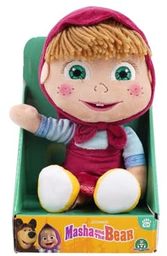 Grandi Giochi - Mascha und der Bär, weiches Plüsch-Mascha 28 cm - MHA05100