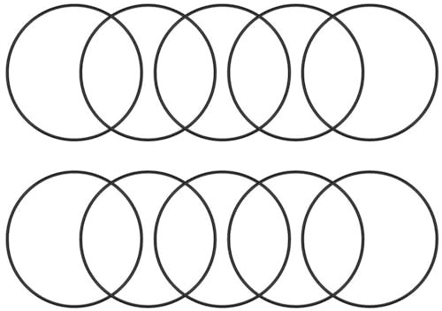 TA-VIGOR 10 Stück Nitrilkautschuk-O-Ringe - 70mm Außendurchmesser × 66mm Innendurchmesser × 2mm Dicke - Dichtungsring-Set Für Schlauch, Armatur, Automobil & Sanitär - Metrisches Dichtungssystem