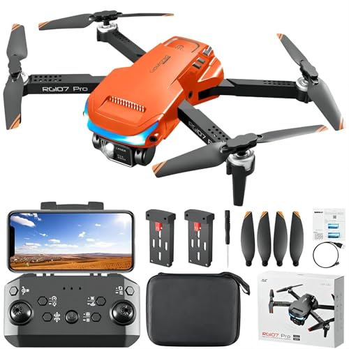Drohne mit Kamera 4k, WiFi FPV Übertragung Faltbare Drohne, RC Quadrocopter mit 2 Batterien, Hindernisvermeidung, One Key Start/Landen, Headless Modus, 3D Flips für Erwachsene Anfänger Kinder