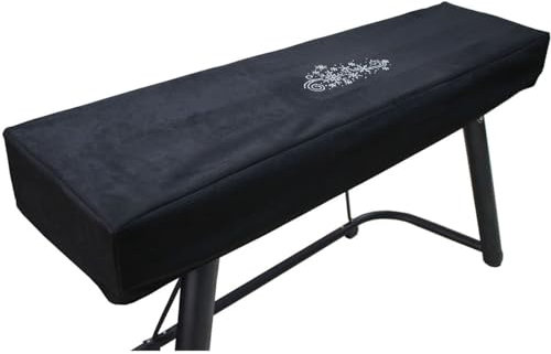 ImyHok Nero Anti Polvere Copri Pianoforte Digitale 88 Tasti Coperchio Copertura per Tastiera di Pianoforte per P45 P125 P115 P71... Circa.133×30cm, Black