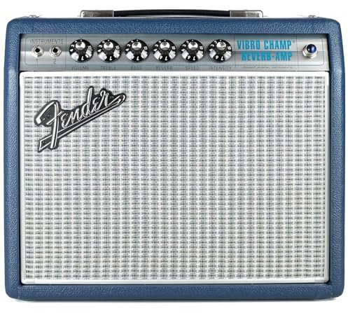 Fender 68 Custom Vibro Champ Reverb Blue 5W Tube Guitar Amplifier