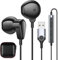 ACANDYA USB Headset for PC with Mic USB Earbuds for Computer Headphones 7.5FT Cord USB-A Headset Audio Controls Mute Function for Laptop Desktop PC Notebook Headset for Office Live Broadcast Gaming