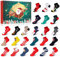 Shujin Weihnachten Socken Adventskalender für 2024 Frauen,Weihnachtskalender mit 24 Überraschungen Christmas Socks Countdown Weihnachtssocken Lustige Festlicher Geschenk (24 Paar)
