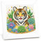 Tiger Diamond Painting kinder mit Rahmen-Tiger 5D Diamond Art Anfänger Bilder Kinder,Tiger Diamant Painting Home Decor Geschenk für Kinder ab 6 Jahren(15x15cm)