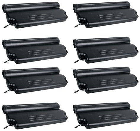 HAF® Pool Eisdruckpolster 50 x 23 x 5cm in robuster Premiumqualität | Menge: 8 Stück | Mit Sand gefüllt + Verbindungshaken | Dient als Schutz vor Frost zur sicheren Überwinterung vom Schwimmbecken